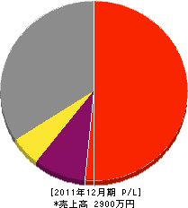 大石電業社 損益計算書 2011年12月期 大石電業社 損益計算書 2011年12月期