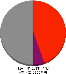神石建設 損益計算書 2011年12月期 神石建設 損益計算書 2011年12月期