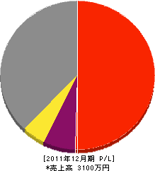 筒井造園緑地 損益計算書 2011年12月期 筒井造園緑地 損益計算書 2011年12月期