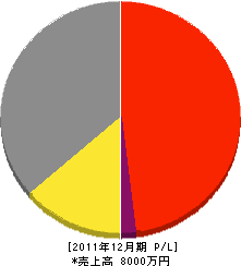 竹上電気水道商会 損益計算書 2011年12月期 竹上電気水道商会 損益計算書 2011年12月期