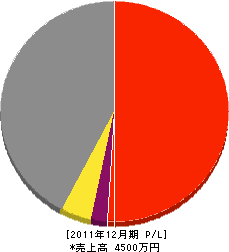 東平組 損益計算書 2011年12月期 東平組 損益計算書 2011年12月期