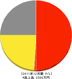 浦野安司 損益計算書 2011年12月期 浦野安司 損益計算書 2011年12月期