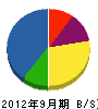 高分子 貸借対照表 2012年9月期 高分子 貸借対照表 2012年9月期