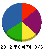 三装 貸借対照表 2012年6月期 三装 貸借対照表 2012年6月期