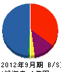 浜脇工業 貸借対照表 2012年9月期 浜脇工業 貸借対照表 2012年9月期