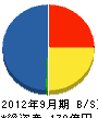 コイト電工 貸借対照表 2012年9月期 コイト電工 貸借対照表 2012年9月期