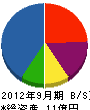 太陽機設 貸借対照表 2012年9月期 太陽機設 貸借対照表 2012年9月期