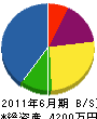 渡邊工業 貸借対照表 2011年6月期 渡邊工業 貸借対照表 2011年6月期