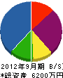 青木電機工業所 貸借対照表 2012年9月期 青木電機工業所 貸借対照表 2012年9月期
