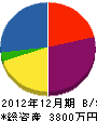 大道設備工業 貸借対照表 2012年12月期 大道設備工業 貸借対照表 2012年12月期