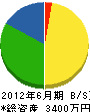 塩沢建設 貸借対照表 2012年6月期 塩沢建設 貸借対照表 2012年6月期