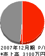 永建 損益計算書 2007年12月期 永建 損益計算書 2007年12月期