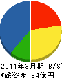 石塚建設興業 貸借対照表 2011年3月期 石塚建設興業 貸借対照表 2011年3月期