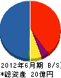 イワサ・アンド・エムズ 貸借対照表 2012年6月期 イワサ・アンド・エムズ 貸借対照表 2012年6月期