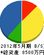沖元土建 貸借対照表 2012年5月期 沖元土建 貸借対照表 2012年5月期