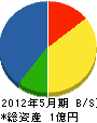 板倉設備 貸借対照表 2012年5月期 板倉設備 貸借対照表 2012年5月期
