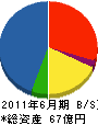 松下産業 貸借対照表 2011年6月期 松下産業 貸借対照表 2011年6月期