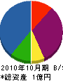 江戸川電設 貸借対照表 2010年10月期 江戸川電設 貸借対照表 2010年10月期