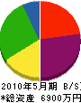 完全防水 貸借対照表 2010年5月期 完全防水 貸借対照表 2010年5月期