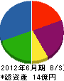 スガナミ 貸借対照表 2012年6月期 スガナミ 貸借対照表 2012年6月期