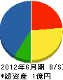 日本電工 貸借対照表 2012年6月期 日本電工 貸借対照表 2012年6月期