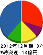 ナプコ 貸借対照表 2012年12月期 ナプコ 貸借対照表 2012年12月期