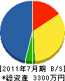 野村塗装店 貸借対照表 2011年7月期 野村塗装店 貸借対照表 2011年7月期