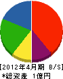 竹内電気工業 貸借対照表 2012年4月期 竹内電気工業 貸借対照表 2012年4月期