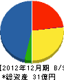 国際建設 貸借対照表 2012年12月期 国際建設 貸借対照表 2012年12月期