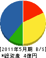大池建工 貸借対照表 2011年5月期 大池建工 貸借対照表 2011年5月期