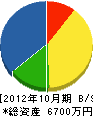 阪口塗装 貸借対照表 2012年10月期 阪口塗装 貸借対照表 2012年10月期