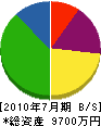 リブカンパニー 貸借対照表 2010年7月期 リブカンパニー 貸借対照表 2010年7月期