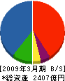 三井住友建設 貸借対照表 2009年3月期 三井住友建設 貸借対照表 2009年3月期