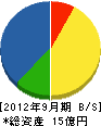 東陽工業 貸借対照表 2012年9月期 東陽工業 貸借対照表 2012年9月期