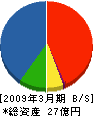 武蔵野工業 貸借対照表 2009年3月期 武蔵野工業 貸借対照表 2009年3月期