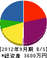 ダイワ営繕 貸借対照表 2012年9月期 ダイワ営繕 貸借対照表 2012年9月期