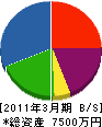 千亀利 貸借対照表 2011年3月期 千亀利 貸借対照表 2011年3月期