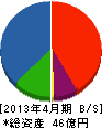 旭シンクロテック 貸借対照表 2013年4月期 旭シンクロテック 貸借対照表 2013年4月期