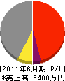 フジ建材 損益計算書 2011年6月期 フジ建材 損益計算書 2011年6月期