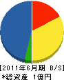 宝電設工業 貸借対照表 2011年6月期 宝電設工業 貸借対照表 2011年6月期