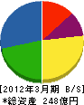 東電通 貸借対照表 2012年3月期 東電通 貸借対照表 2012年3月期