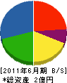 堀内土建 貸借対照表 2011年6月期 堀内土建 貸借対照表 2011年6月期