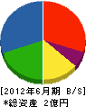 堀内土建 貸借対照表 2012年6月期 堀内土建 貸借対照表 2012年6月期