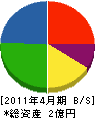 伸電工業 貸借対照表 2011年4月期 伸電工業 貸借対照表 2011年4月期