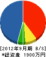 西川興業 貸借対照表 2012年9月期 西川興業 貸借対照表 2012年9月期