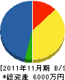 ツツミ 貸借対照表 2011年11月期 ツツミ 貸借対照表 2011年11月期