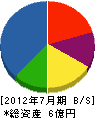 サカヱ 貸借対照表 2012年7月期 サカヱ 貸借対照表 2012年7月期