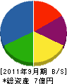 テクノ中央 貸借対照表 2011年9月期 テクノ中央 貸借対照表 2011年9月期