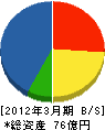 扶洋 貸借対照表 2012年3月期 扶洋 貸借対照表 2012年3月期