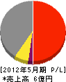 井口建設 損益計算書 2012年5月期 井口建設 損益計算書 2012年5月期